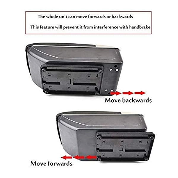 LDXCT Caja De Reposabrazos De La Consola Central del Coche, para Nissan Juke 2011-2019, Accesorios De Repuesto De Coche Negro Organizador De Caja De Almacenamiento Grande para Reposabrazos De Asiento